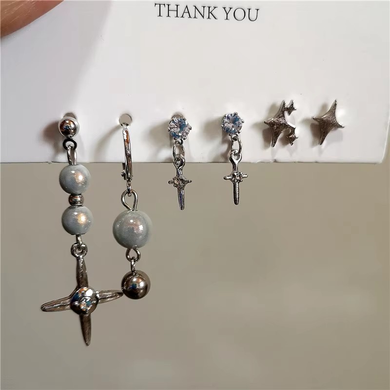 Men Accessories Aesthetic - أقراط متدلية عبر النجوم للرجال والنساء