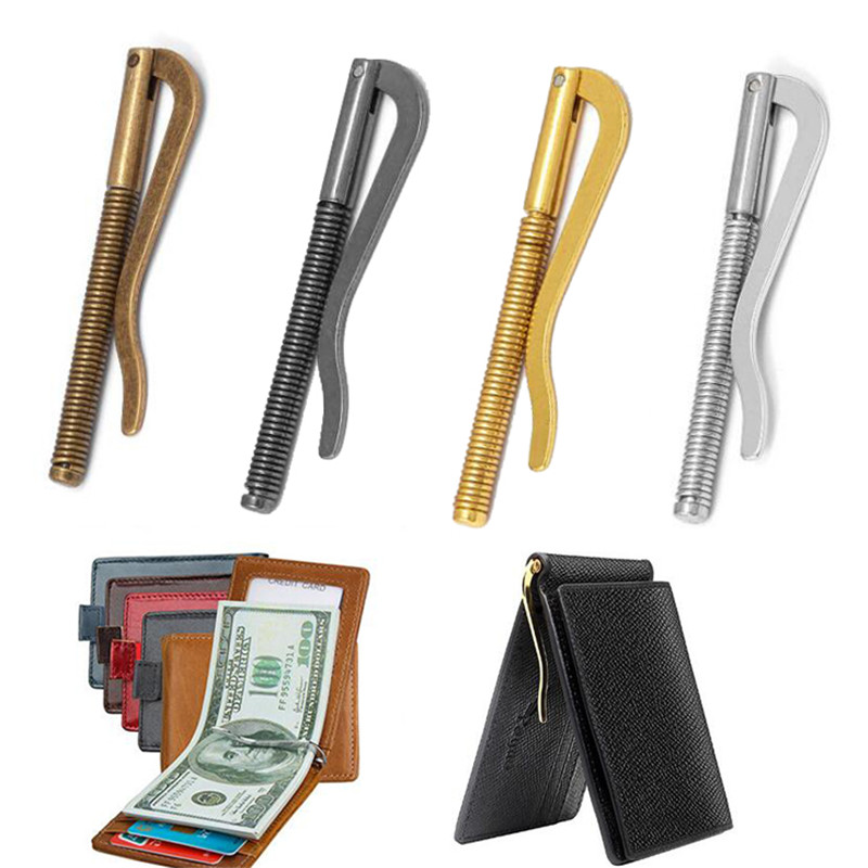 Money Clip Slim - 1 قطعة معدنية جديدة Bifold المال