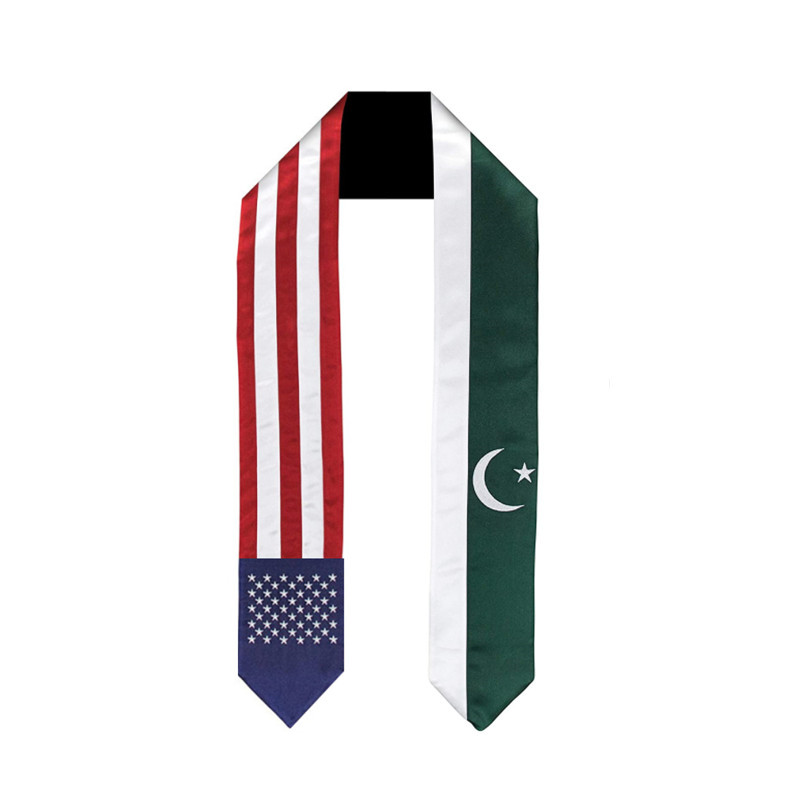 Men Accessories Pakistan - 180*14 سنتيمتر الأمريكية باكستان العلم الوطني