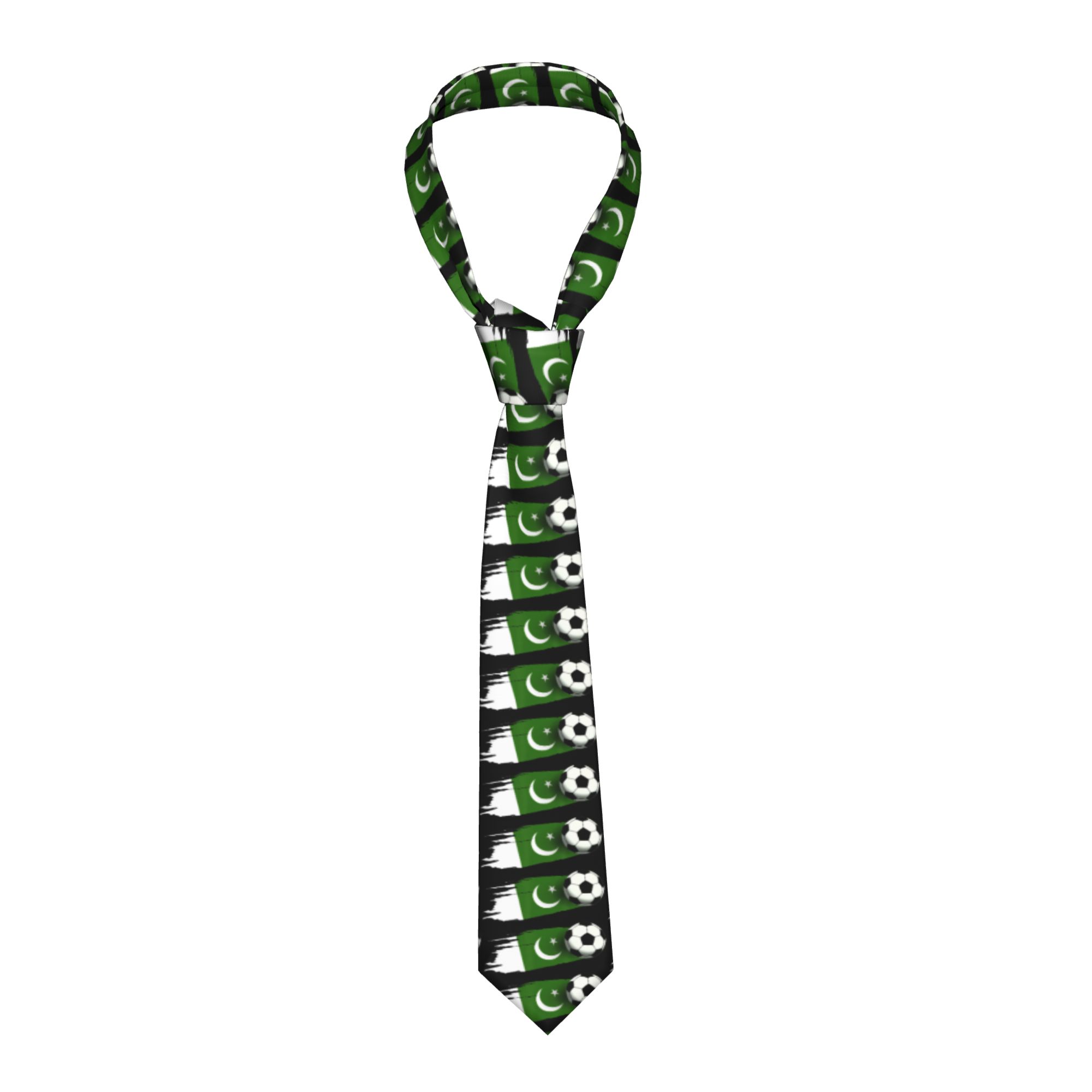 Men Accessories Pakistan - ربطة عنق رجالية بتصميم علم باكستان،