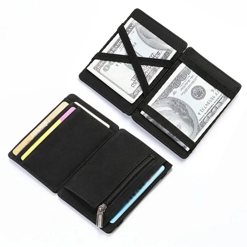 محفظة سحرية من الجلد الصناعي ل - مراجعة Bifold Leather Wallet وسعره
