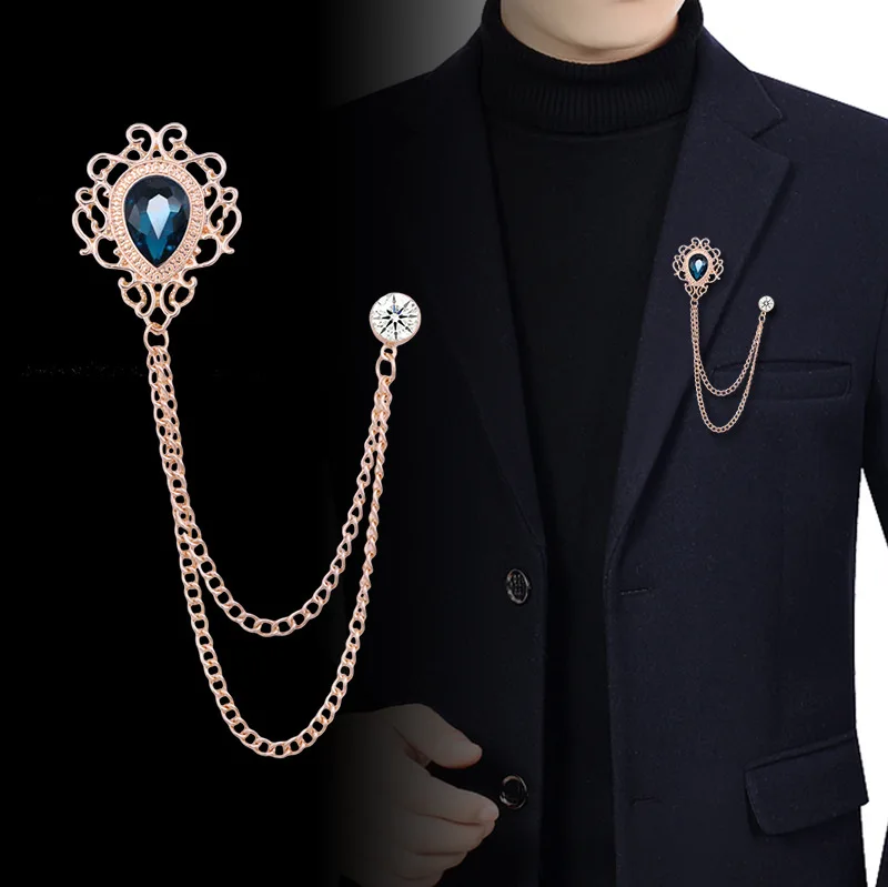 جديد خمر شرابة سلسلة حجر الراي - مراجعة Men Accessories For Suit وسعره