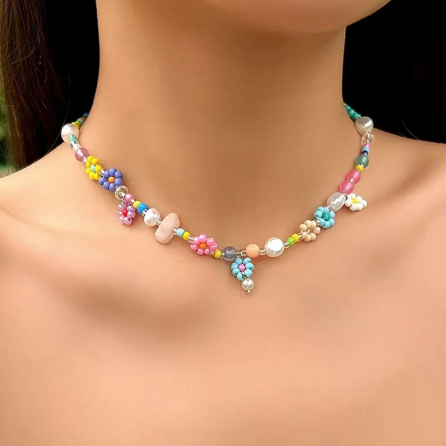 بوهو تقليد اللؤلؤ المختنق قلاد - مراجعة Men Accessories Aesthetic وسعره