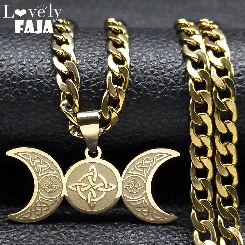 Wicca الثلاثي القمر الهلال آله - مراجعة Men Accessories Aesthetic وسعره