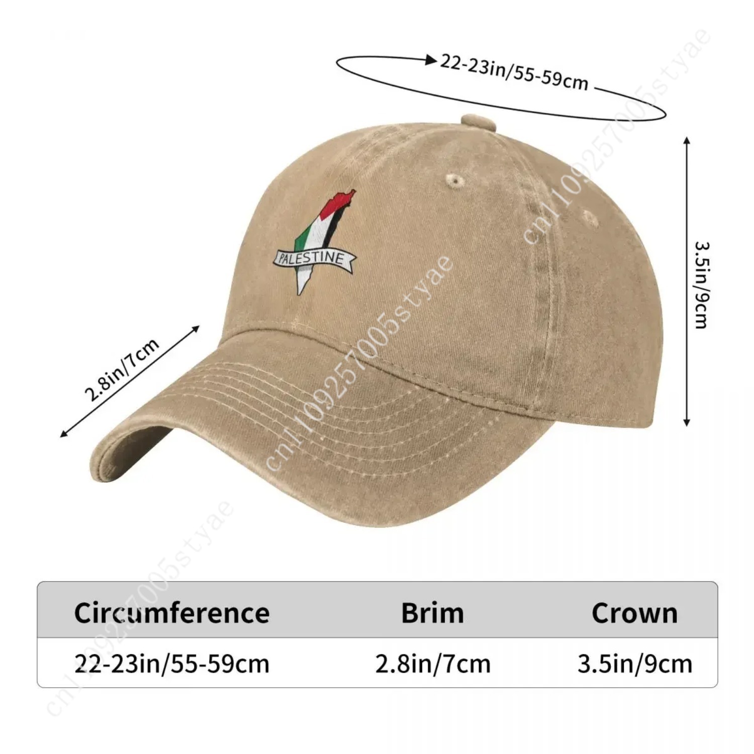 قبعة بيسبول مطبوعة بخريطة وعلم - مراجعة Hat Snapback Cap وسعره