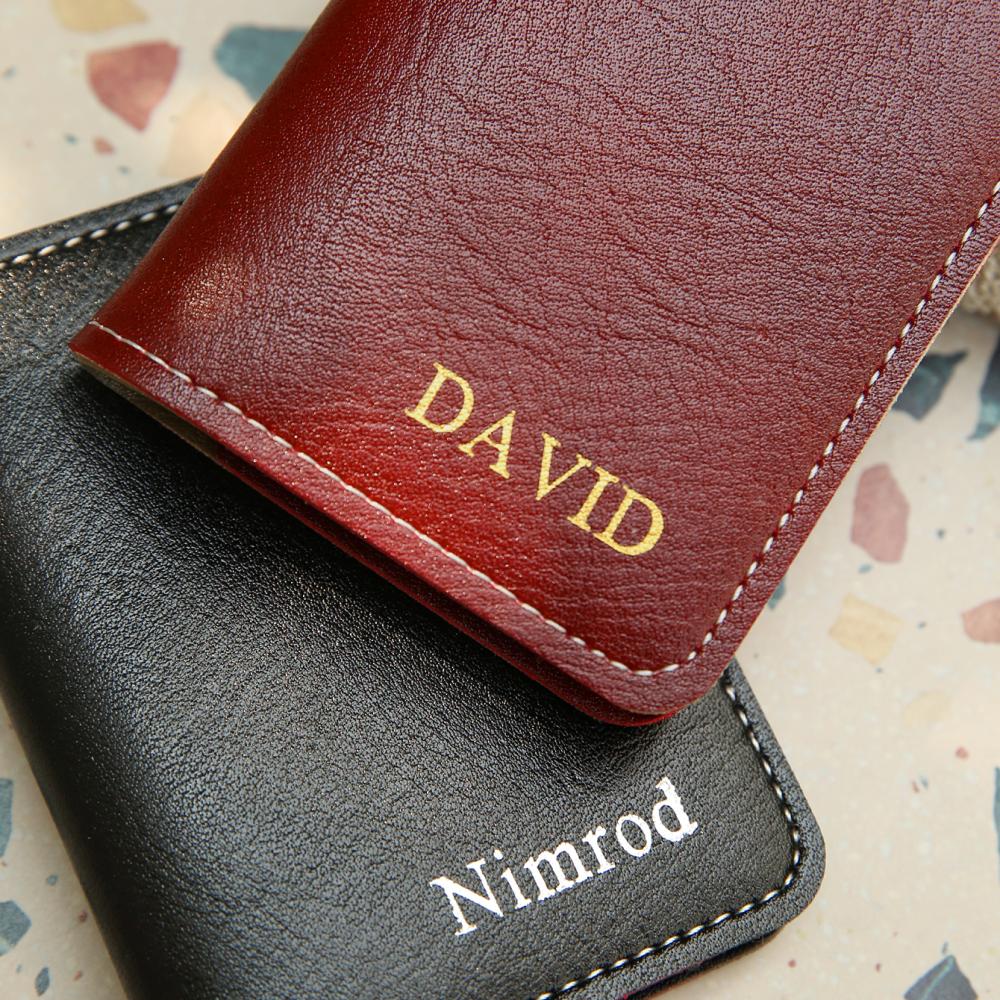 محفظة بطاقات جلدية مخصصة بحجم  - مراجعة Bifold Leather Wallet وسعره