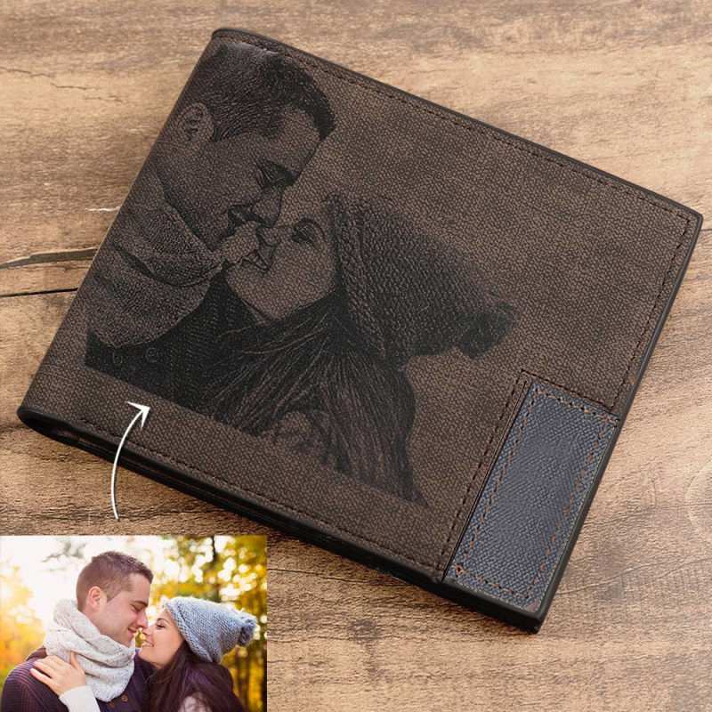 صورة مخصصة محفظة من جلد PU رجا - مراجعة Bifold Leather Wallet وسعره