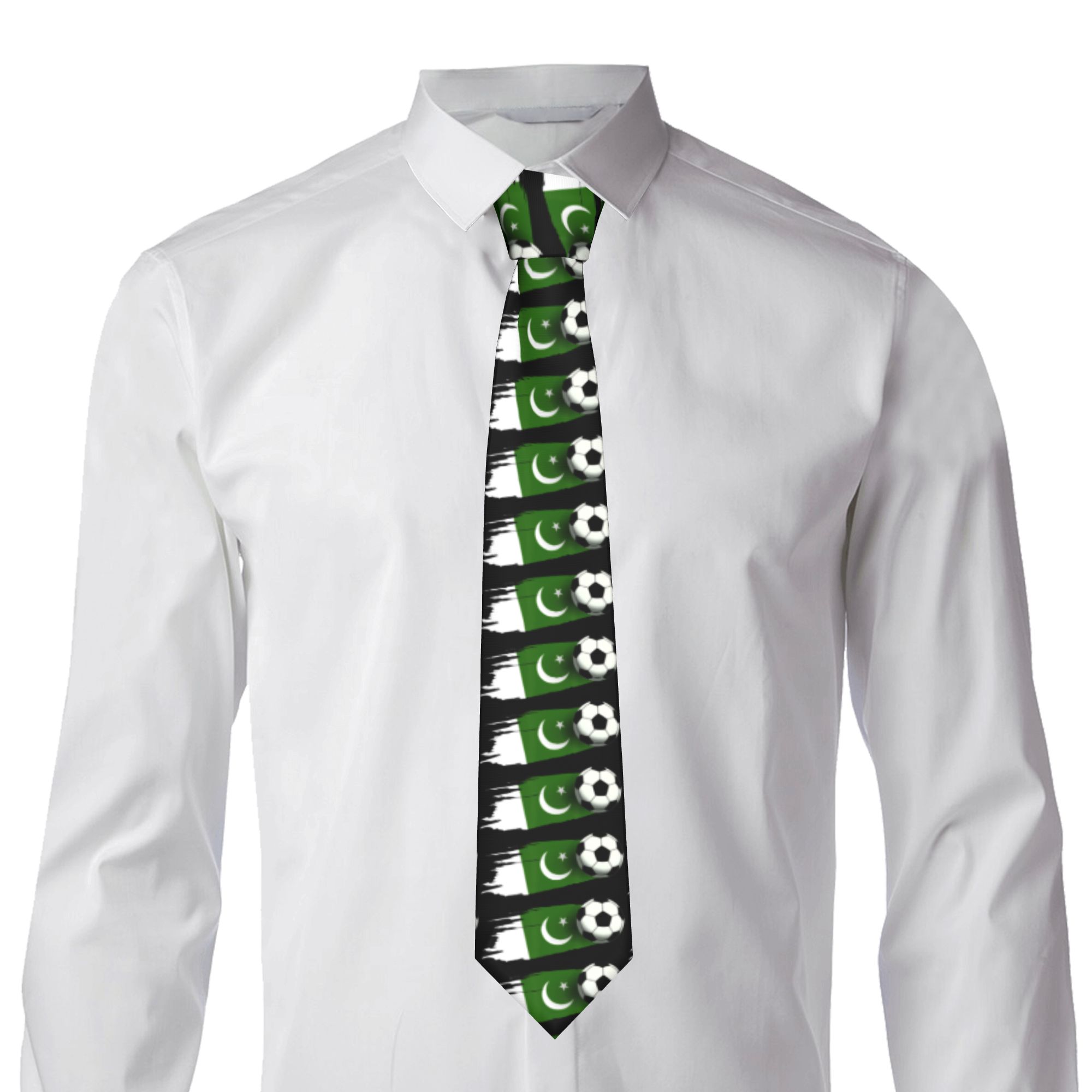 ربطة عنق رجالية بتصميم علم باك - مراجعة Men Accessories Pakistan وسعره
