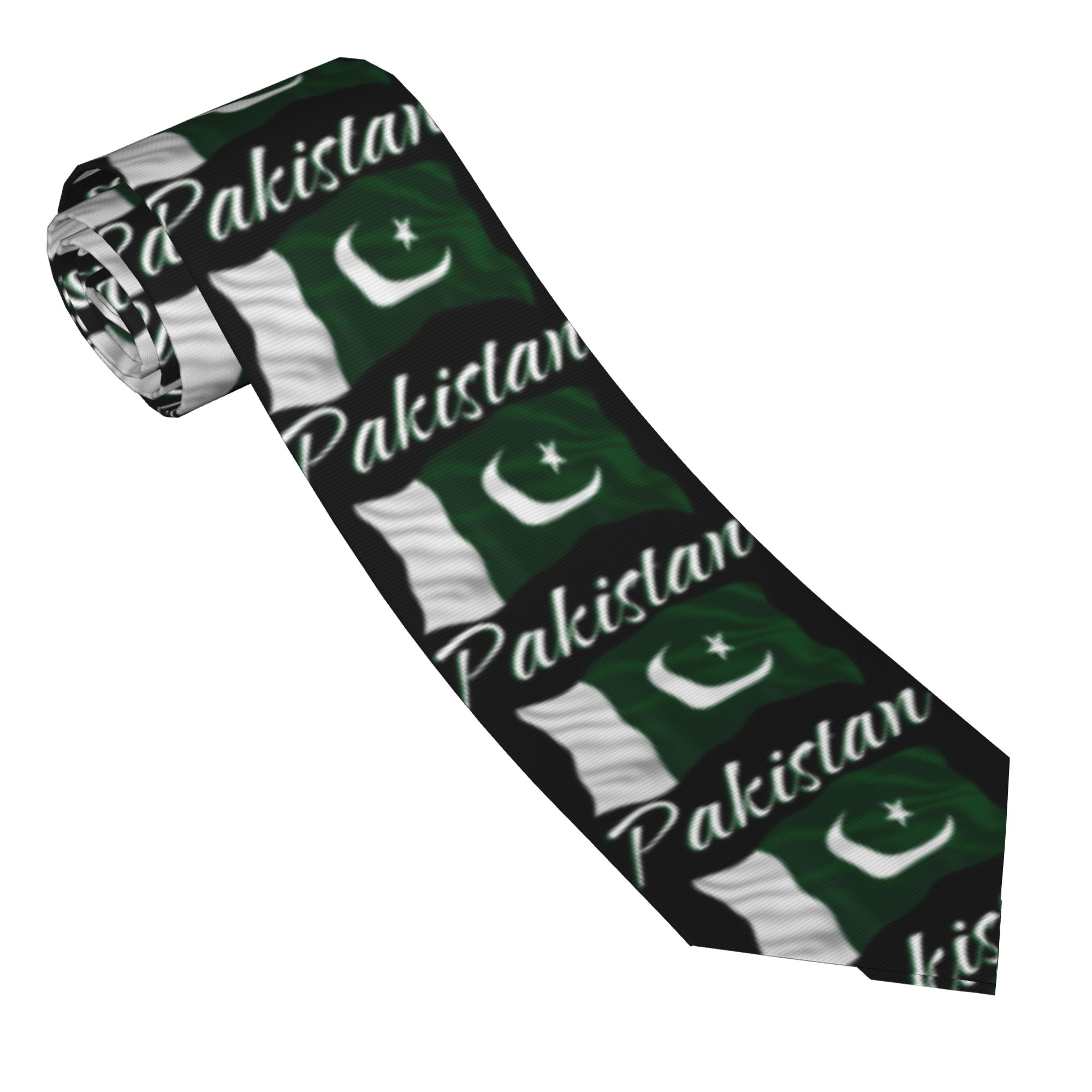 ربطة عنق رجالية بتصميم علم باك - مراجعة Men Accessories Pakistan وسعره