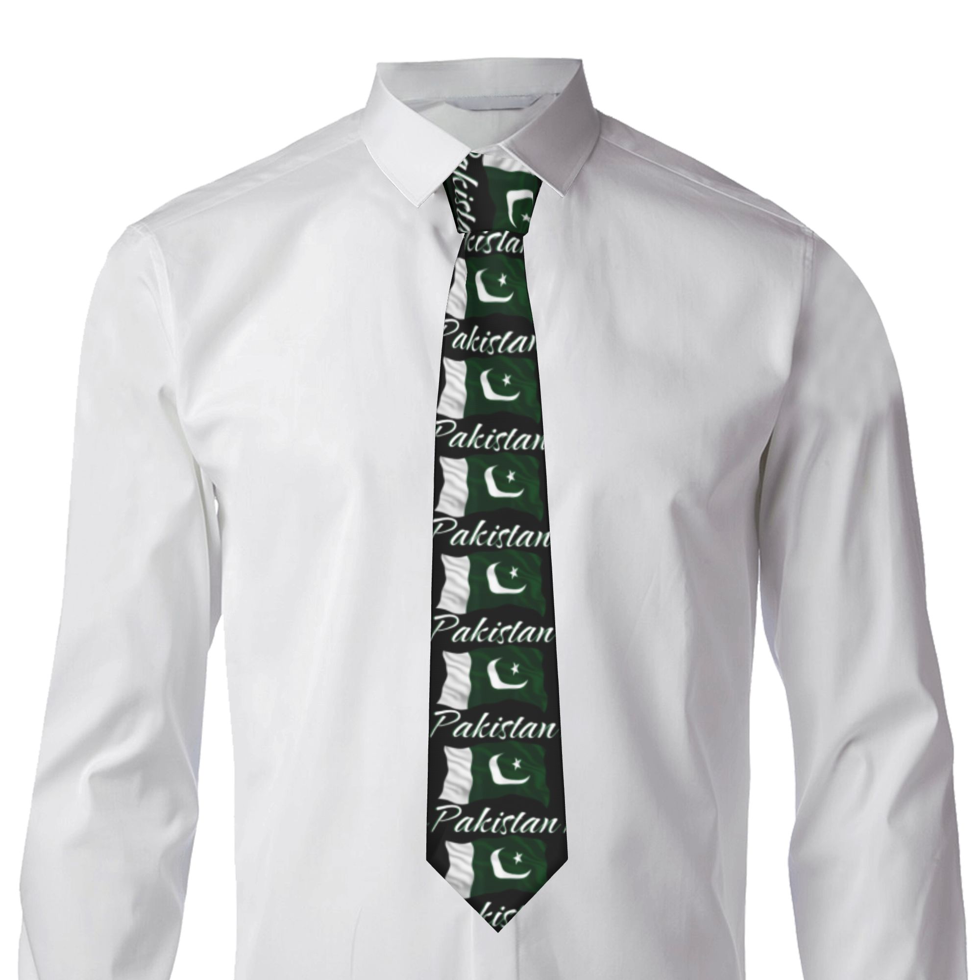 ربطة عنق رجالية بتصميم علم باك - مراجعة Men Accessories Pakistan وسعره